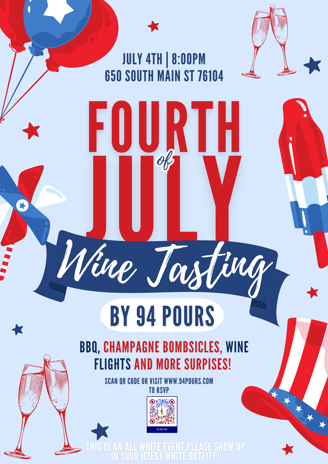 4th of July All White Wine Tasting